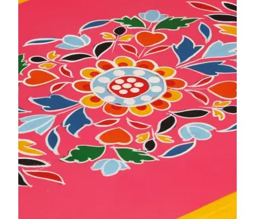 Skapītis, Mango Masīvkoks, Rozā, Apgleznots Vidaxl