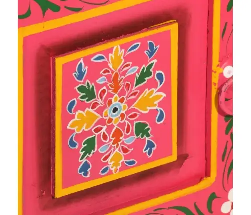 Skapītis, Mango Masīvkoks, Rozā, Apgleznots Vidaxl