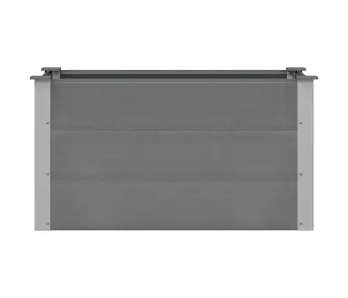 Augstā Puķu Kaste, 100X50X54 Cm, Pelēks Wpc Vidaxl