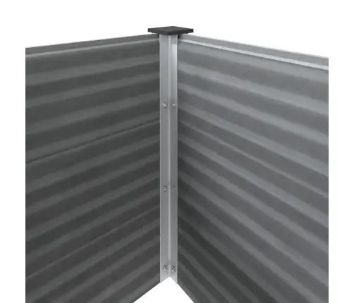 Augstā Puķu Kaste, 100X50X54 Cm, Pelēks Wpc Vidaxl