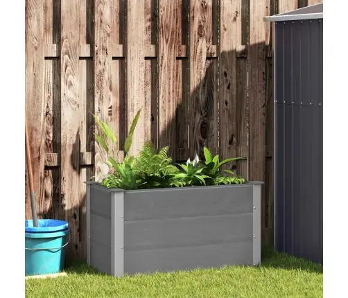 Augstā Puķu Kaste, 100X50X54 Cm, Pelēks Wpc Vidaxl