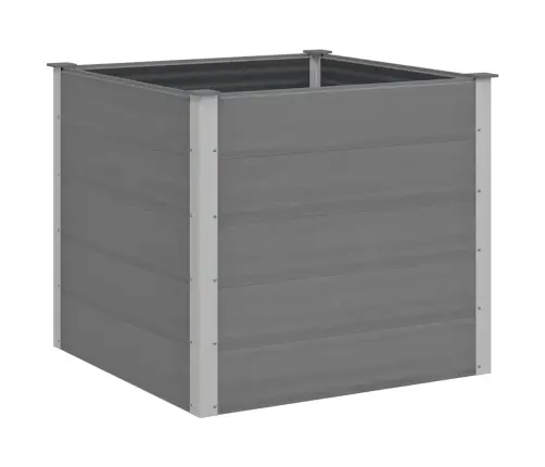 Augstā Puķu Kaste, 100X100X91 Cm, Pelēks Wpc Vidaxl