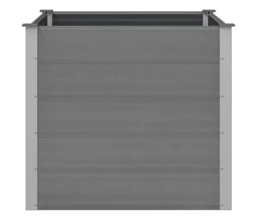 Augstā Puķu Kaste, 100X100X91 Cm, Pelēks Wpc Vidaxl