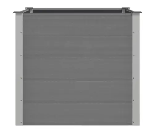 Augstā Puķu Kaste, 100X100X91 Cm, Pelēks Wpc Vidaxl