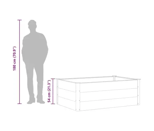 Aia Taimelava Puidu-Plasti Segust, 150 X 100 X 54 cm Hall