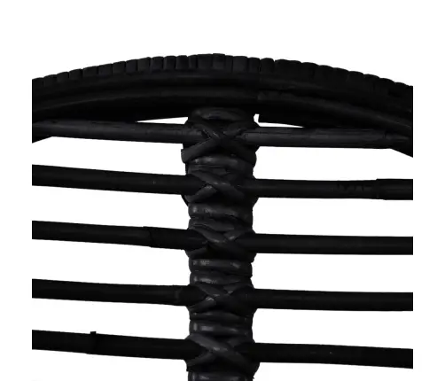 Söögitoolid, 2 Tk, Must, Naturaalne Rotang