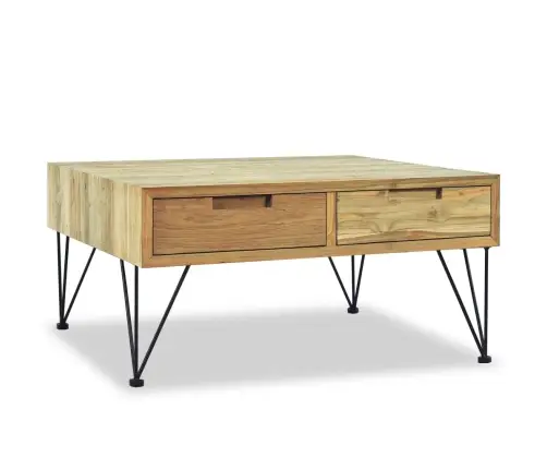 Kavos Staliukas, 80X80X40cm Masyvus Tikmedis