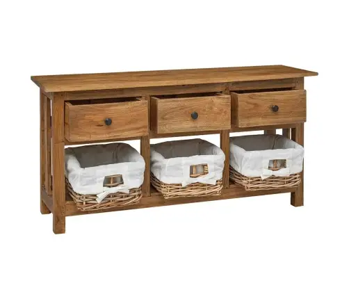 Šoninė Spintelė, 100X30X50cm Raudonmedžio Medienos Masyvas