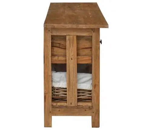 Šoninė Spintelė, 100X30X50cm Raudonmedžio Medienos Masyvas