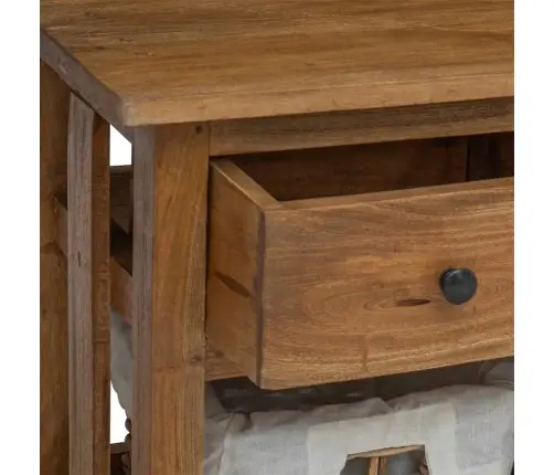 Šoninė Spintelė, 100X30X50cm Raudonmedžio Medienos Masyvas