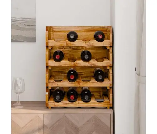 Veiniriiulid 4 Tk, 16 Pudelile, Mahagonipuidust