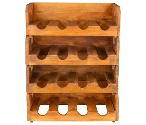 Veiniriiulid 4 Tk, 16 Pudelile, Mahagonipuidust