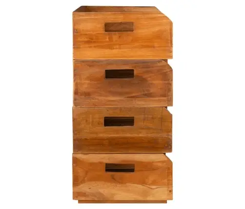 Veiniriiulid 4 Tk, 16 Pudelile, Mahagonipuidust