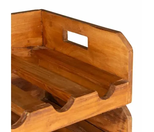 Veiniriiulid 4 Tk, 16 Pudelile, Mahagonipuidust