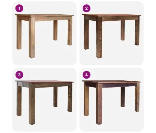 Söögilaud Taastatud Puidust 120 X 60 X 77 Cm