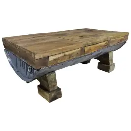 Kafijas Galdiņš, 90X50X35 Cm, Jaukts Pārstrādāts Koks Vidaxl