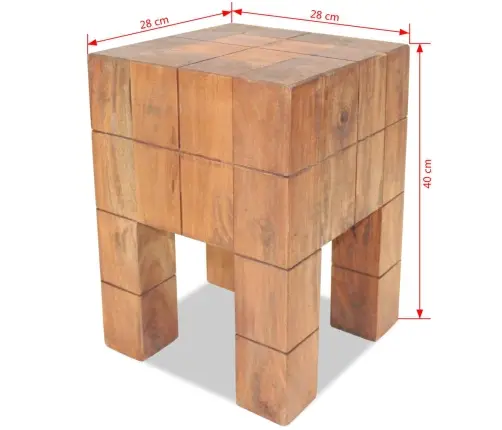 Taburetė, Raudonmedžio Medienos Masyvas