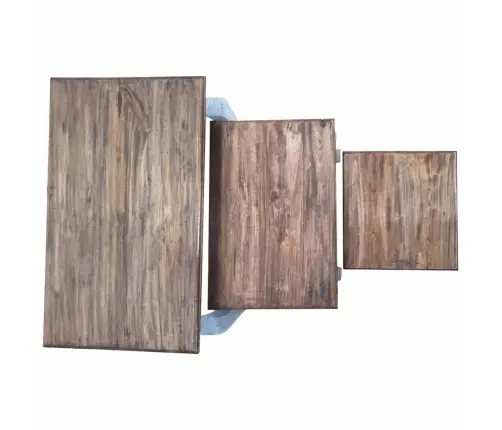 Kafijas Galdiņi, 3 Gab., Sabīdāmi, Masīvs Sarkankoks Vidaxl