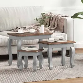 Kafijas Galdiņi, 3 Gab., Sabīdāmi, Masīvs Sarkankoks Vidaxl