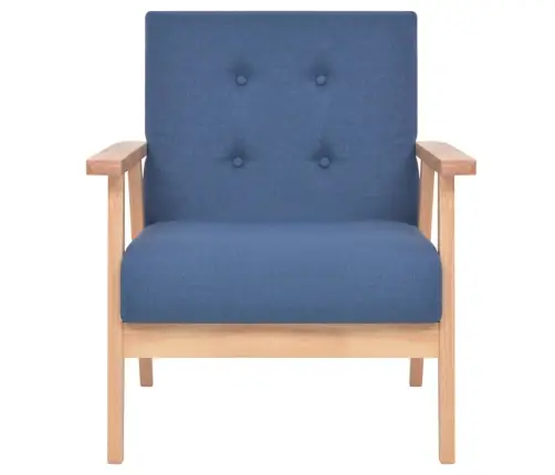 Atpūtas Krēsls, Zils Audums Vidaxl