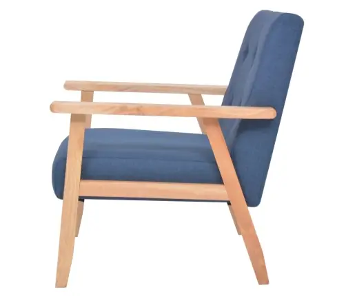 Atpūtas Krēsls, Zils Audums Vidaxl