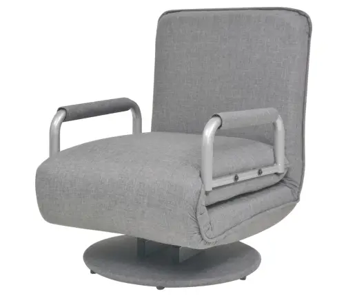 Pöörlev Tool Ja Diivanvoodi, Helehall, Kangas