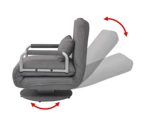 Pöörlev Tool Ja Diivanvoodi, Tumehall, Kangas