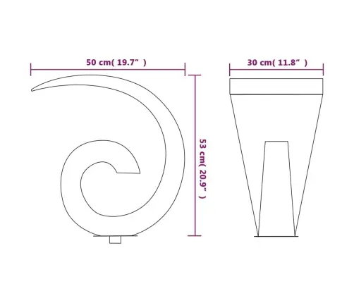 Basseini Purskkaev 50 X 30 X 53 cm Hõbedane