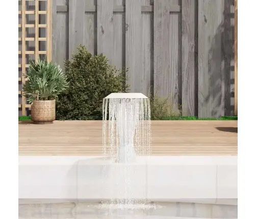 Baseino Fontanas, Nerūdijantis Plienas, 64X30X52cm Sidabrinis