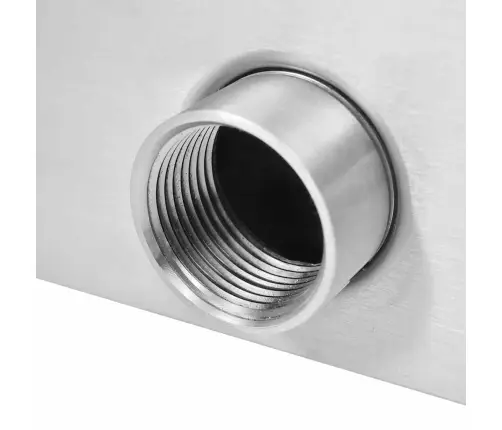 Baseino Fontanas, Nerūdijantis Plienas, 64X30X52cm Sidabrinis