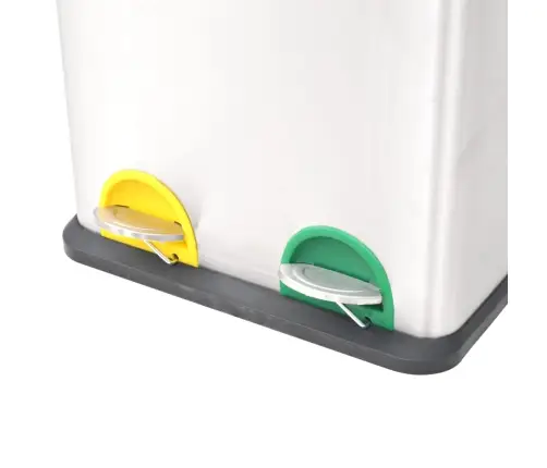 Šiukšliadėžė, Rūšiavimui, Nerūdij. Plienas, Su Pedalu, 36L