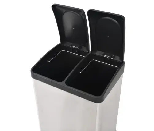 Šiukšliadėžė, Rūšiavimui, Nerūdij. Plienas, Su Pedalu, 36L