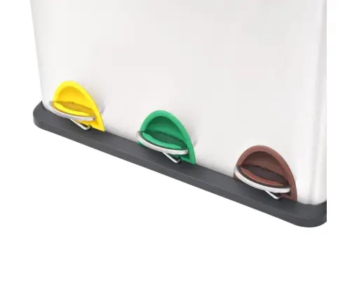 Šiukšliadėžė, Rūšiavimui, Nerūdij. Plienas, Su Pedalu, 24 L