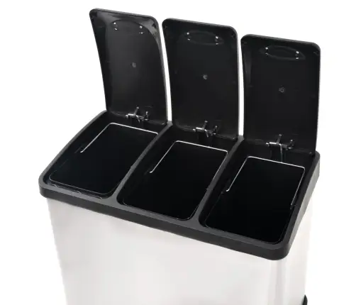 Šiukšliadėžė, Rūšiavimui, Nerūdij. Plienas, Su Pedalu, 24 L