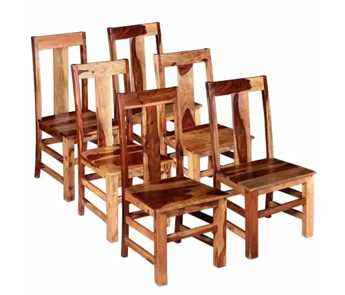 Virtuves Krēsli, 6 Gab., Masīvkoks Vidaxl