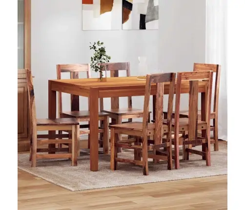 Virtuves Krēsli, 6 Gab., Masīvkoks Vidaxl