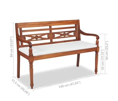 4-Daļīgs Dārza Atpūtas Mēbeļu Komplekts Ar Matračiem, Tīkkoks Vidaxl