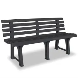 Dārza Sols, 145,5 Cm, Plastmasa, Antracītpelēks Vidaxl