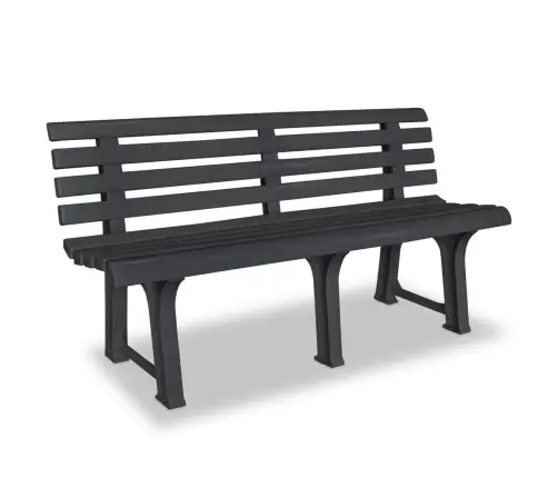 Dārza Sols, 145,5 Cm, Plastmasa, Antracītpelēks Vidaxl