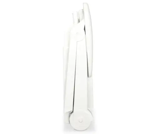 Saulės Gultas Su Atrama Kojoms, Plastikas, Baltas