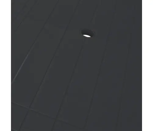 Dārza Galds, 126X76X72 Cm, Antracītpelēka Plastmasa Vidaxl