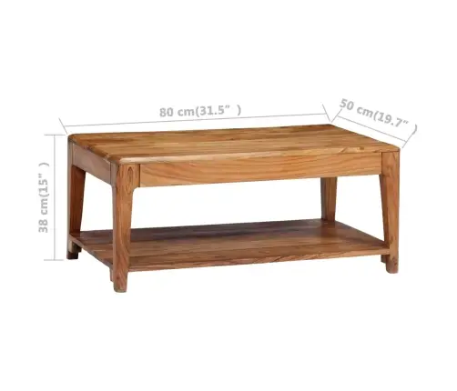 Kavos Staliukas, Medienos Masyvas, 88X50X38Cm