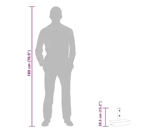 Skėčio Stovas, Granitas, Kvadratinis, 25 Kg