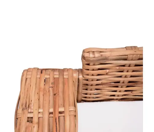 15-Osaline Diivanikomplekt, Naturaalsest Rotangist