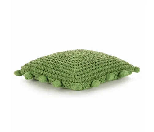 Mesti Pagalvė Krepšio Pynimas Žalia 50 X 50 Cm Medvilnė