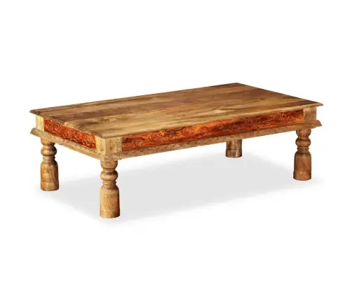 Akaatsiapuust Ja Mangopuust Kohvilaud 110 X 60 X 38 Cm