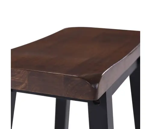 Bāra Galds Un Krēsli, Melns Mdf Vidaxl