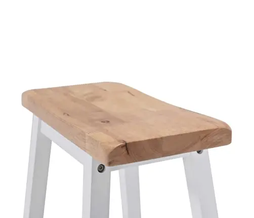 Bāra Galds Un Krēsli, Balts Mdf Vidaxl