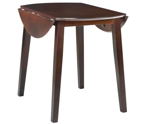 Virtuves Galds Ar Atlokāmām Malām, Apaļš, Mdf, Brūns Vidaxl