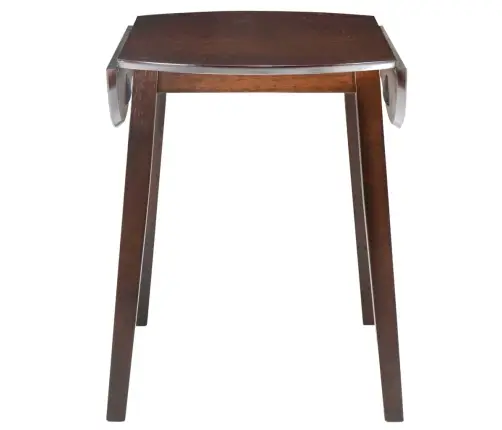 Virtuves Galds Ar Atlokāmām Malām, Apaļš, Mdf, Brūns Vidaxl